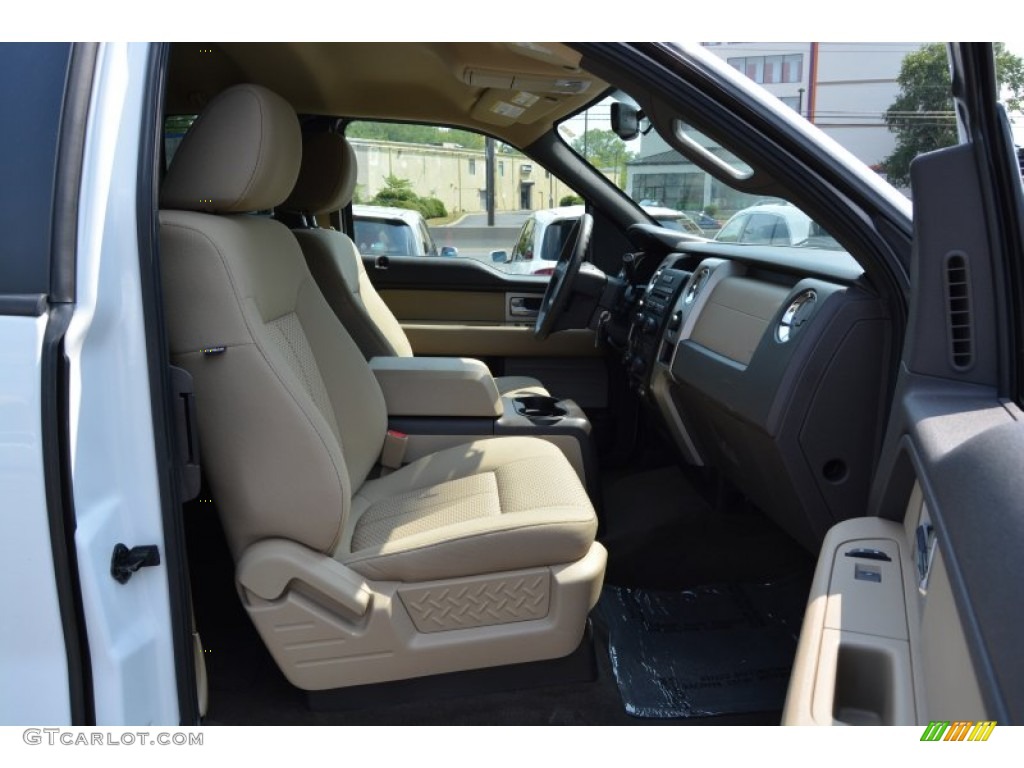 2010 F150 XLT SuperCab 4x4 - Oxford White / Medium Stone photo #27