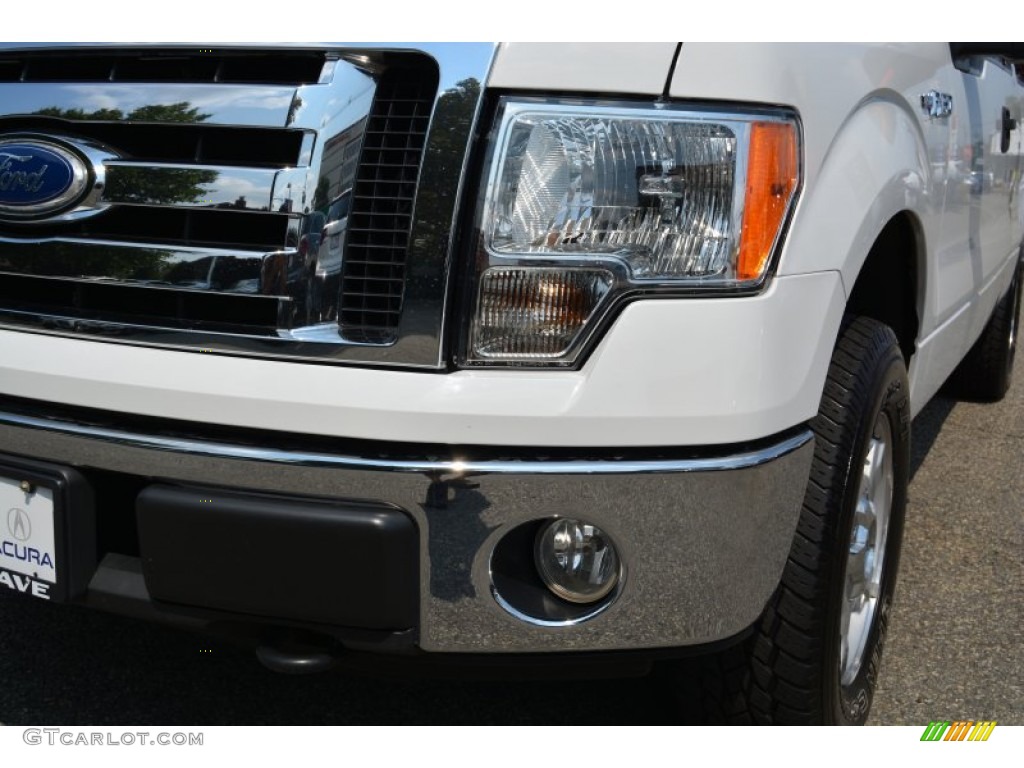 2010 F150 XLT SuperCab 4x4 - Oxford White / Medium Stone photo #30