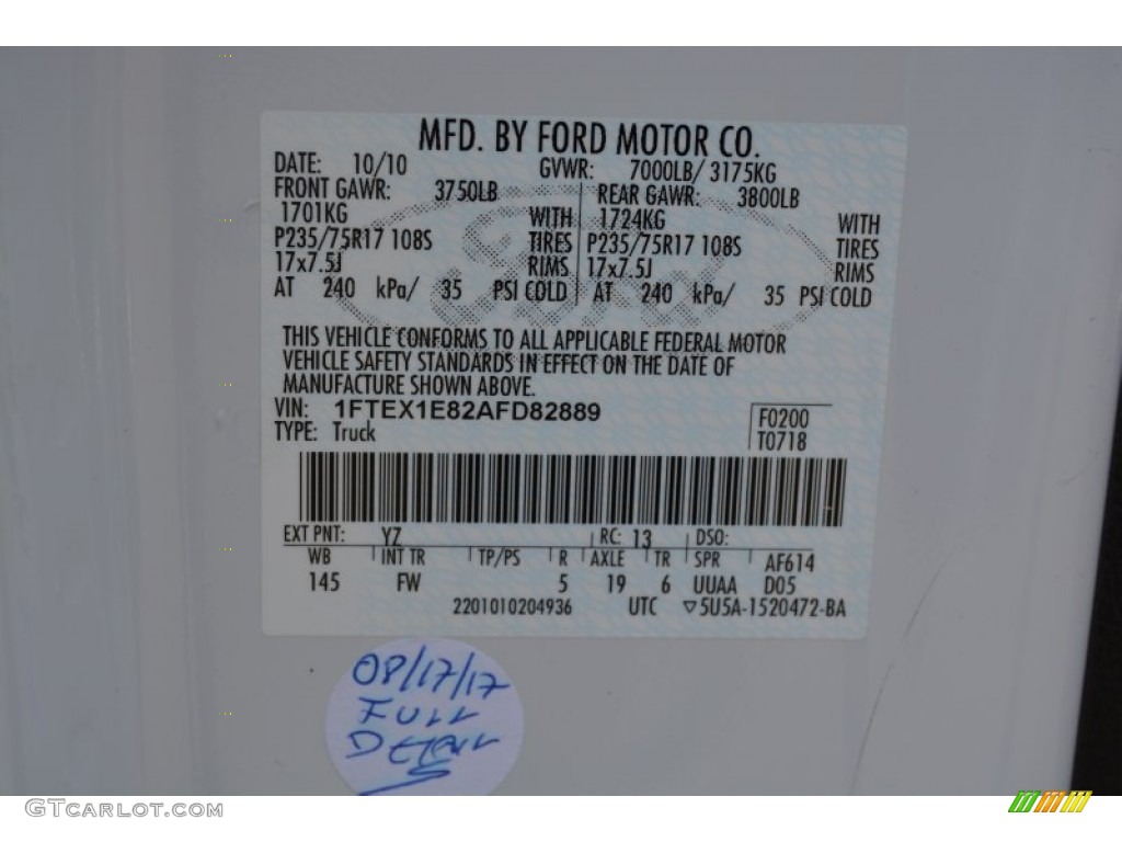 2010 F150 XLT SuperCab 4x4 - Oxford White / Medium Stone photo #32