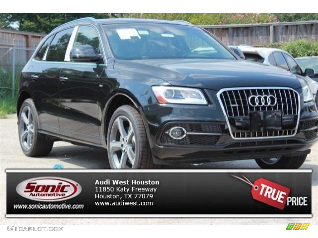 2016 Q5 3.0 TFSI Premium Plus quattro - Mythos Black Metallic / Chestnut Brown photo #1
