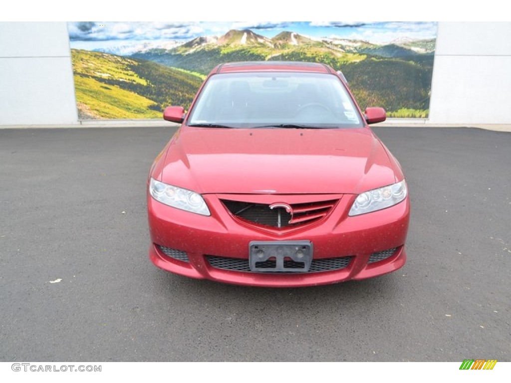 2005 MAZDA6 i Sport Sedan - Redfire Metallic / Black photo #6