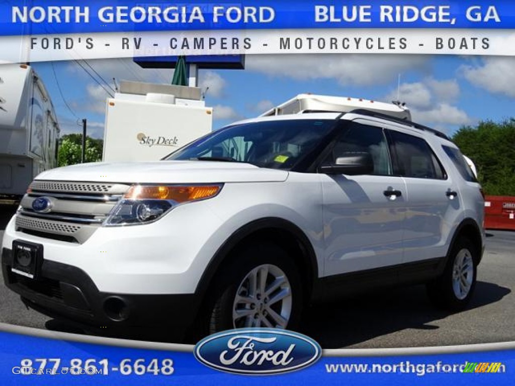 Oxford White Ford Explorer