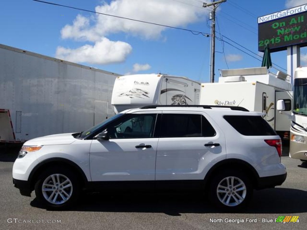 2015 Explorer 4WD - Oxford White / Medium Light Stone photo #2
