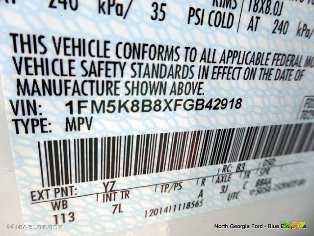 2015 Explorer 4WD - Oxford White / Medium Light Stone photo #32