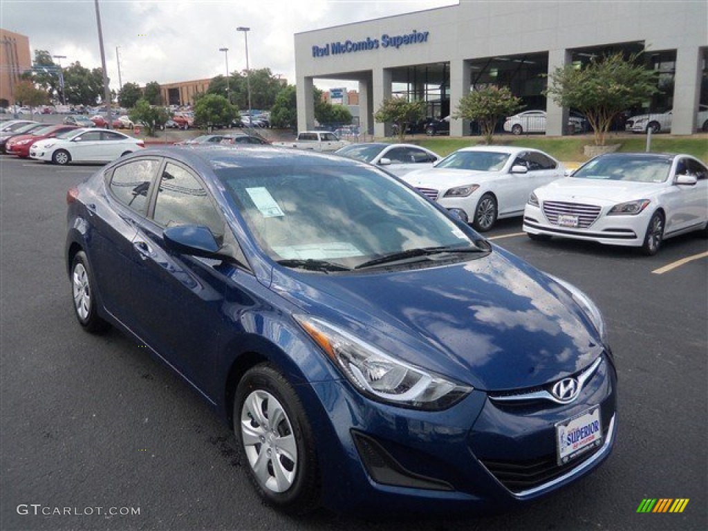 Blue Hyundai Elantra