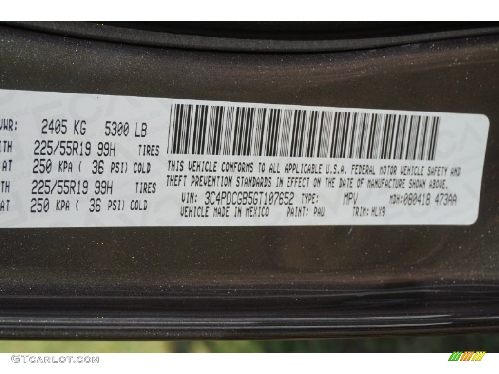 2016 Dodge Journey Crossroad Plus Parts Photos