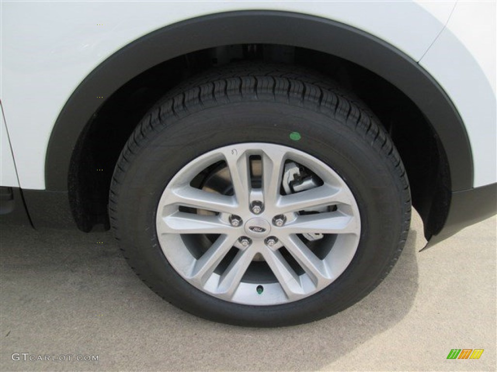 2015 Explorer FWD - Oxford White / Medium Light Stone photo #4