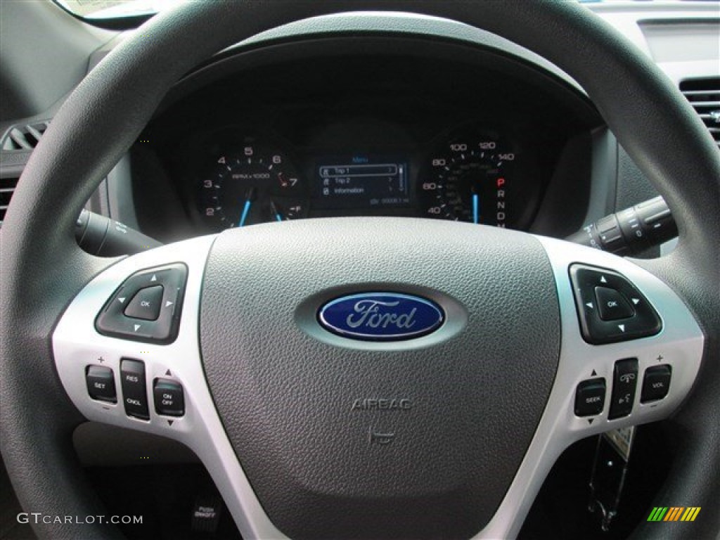 2015 Explorer FWD - Oxford White / Medium Light Stone photo #30