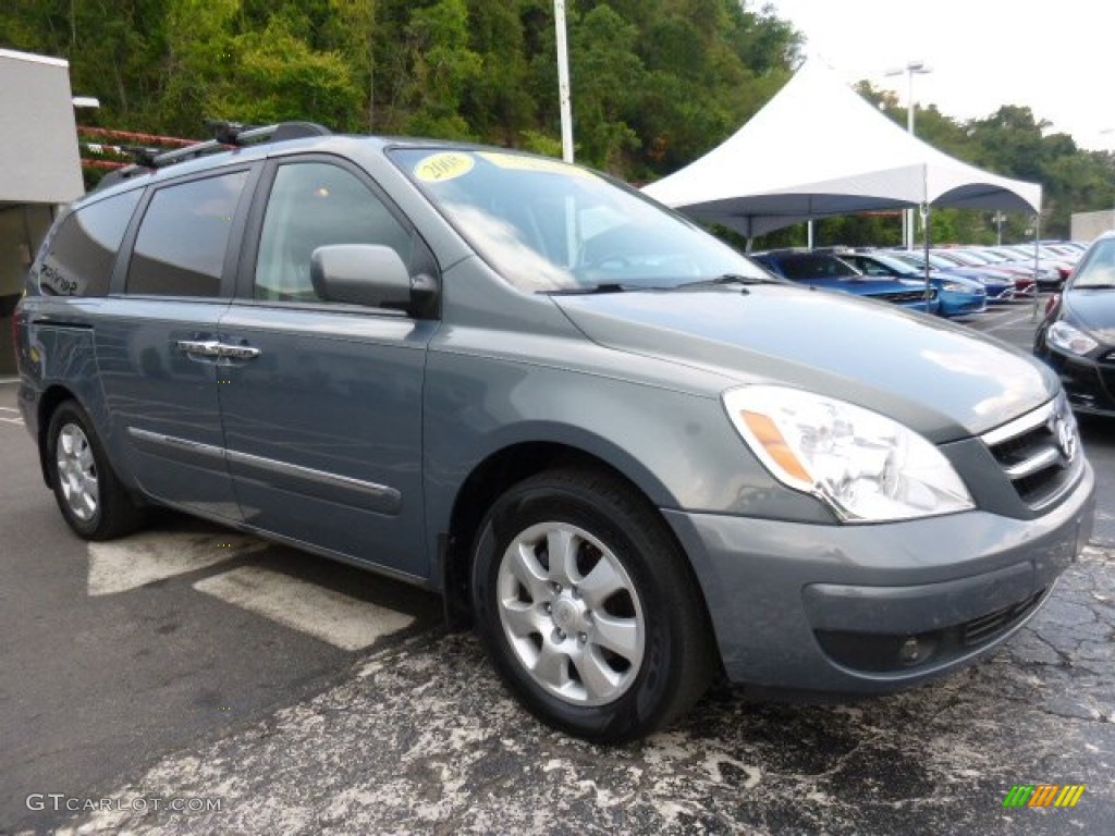 Green Meadow Gray 2008 Hyundai Entourage Limited Exterior Photo #106854303