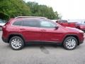 Deep Cherry Red Crystal Pearl 2016 Jeep Cherokee Limited 4x4 Exterior