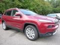 Deep Cherry Red Crystal Pearl 2016 Jeep Cherokee Limited 4x4 Exterior