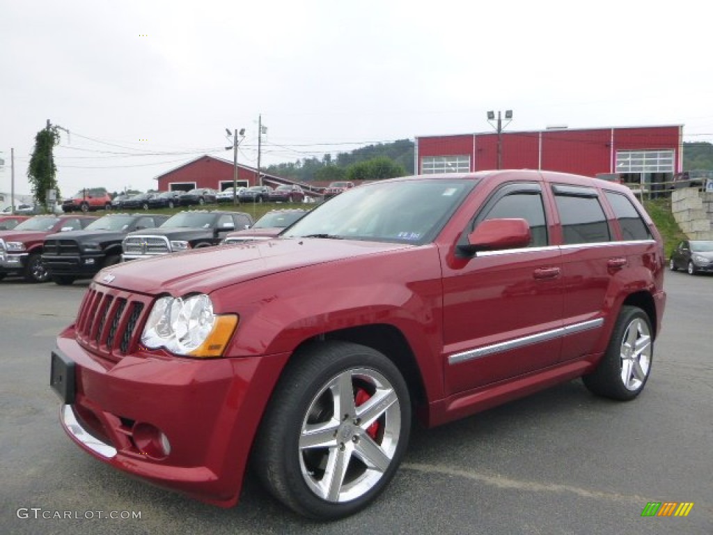 2010 Grand Cherokee SRT8 4x4 - Inferno Red Crystal Pearl / Dark Slate Gray photo #1