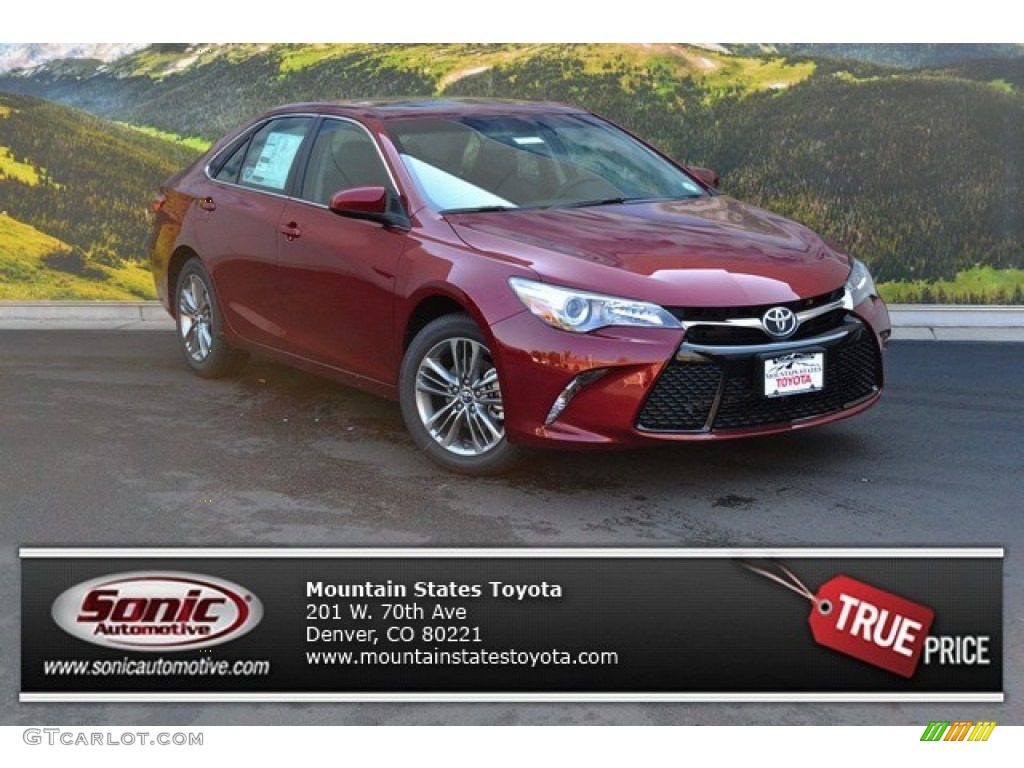2016 Camry SE - Ruby Flare Pearl / Black photo #1