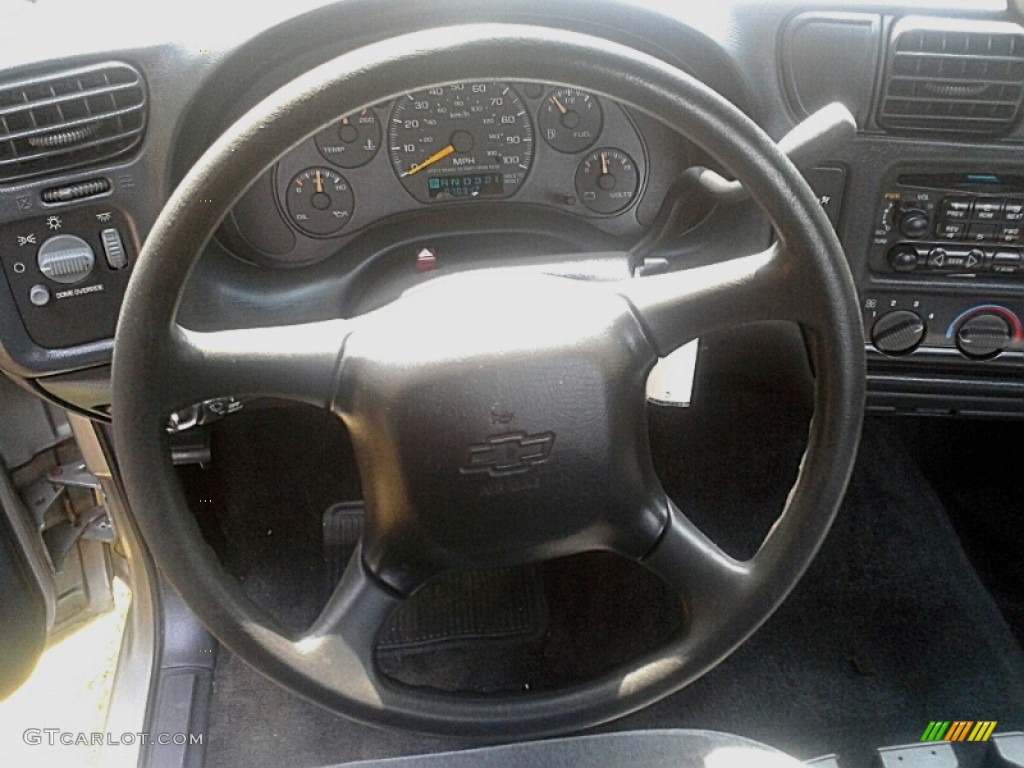 2001 S10 LS Regular Cab - Light Pewter Metallic / Medium Gray photo #15