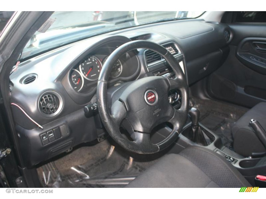 2004 Impreza WRX Sedan - Java Black Pearl / Blue Ecsaine/Black photo #9