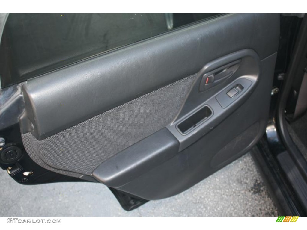 2004 Impreza WRX Sedan - Java Black Pearl / Blue Ecsaine/Black photo #11