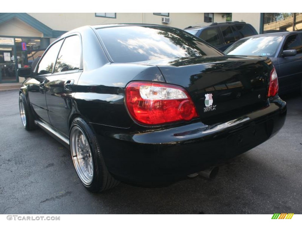 2004 Impreza WRX Sedan - Java Black Pearl / Blue Ecsaine/Black photo #14