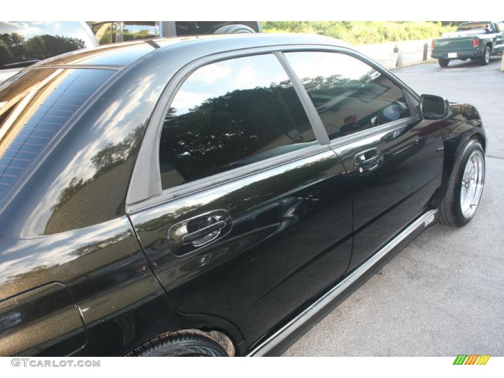 2004 Impreza WRX Sedan - Java Black Pearl / Blue Ecsaine/Black photo #20