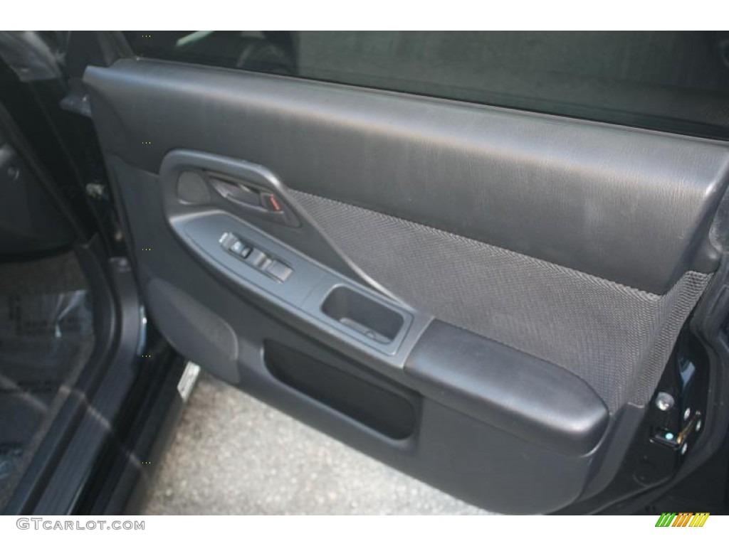 2004 Impreza WRX Sedan - Java Black Pearl / Blue Ecsaine/Black photo #24