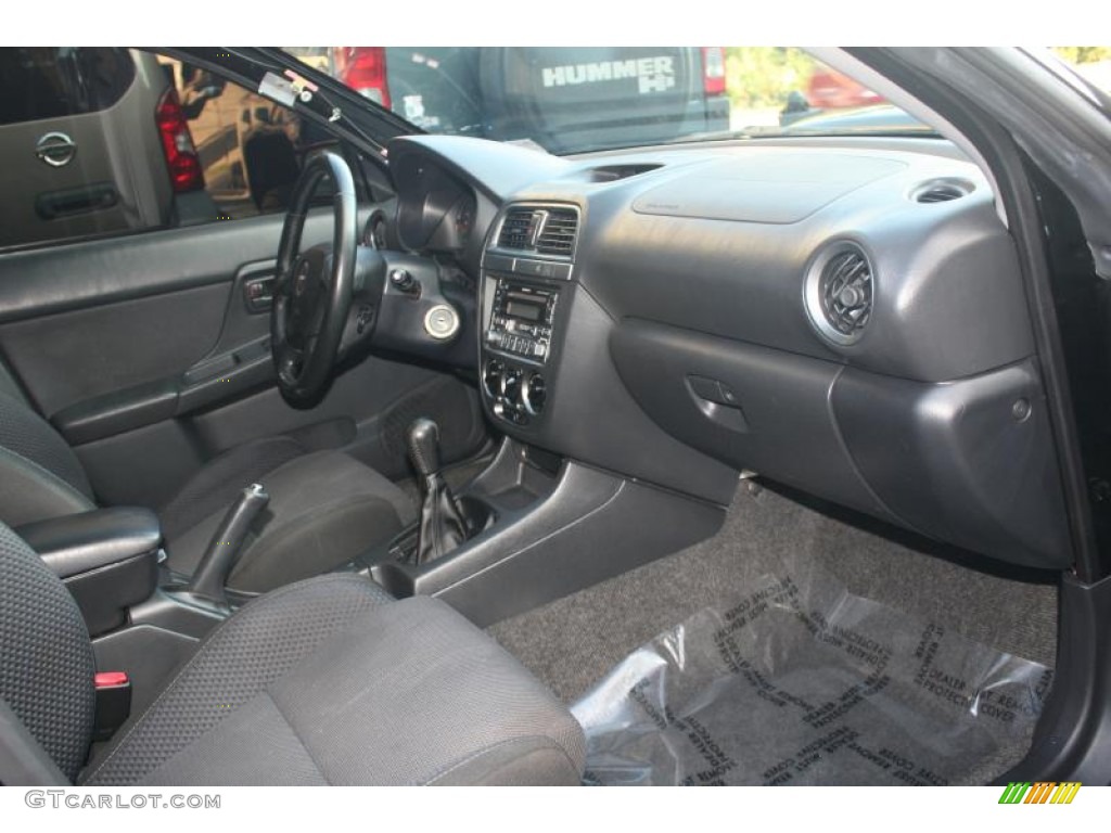 2004 Impreza WRX Sedan - Java Black Pearl / Blue Ecsaine/Black photo #25