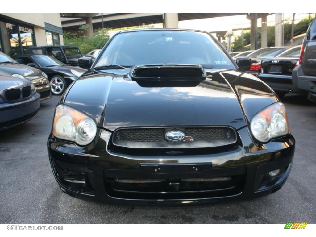 2004 Impreza WRX Sedan - Java Black Pearl / Blue Ecsaine/Black photo #28
