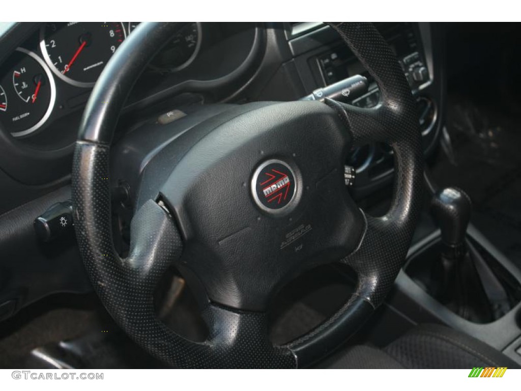 2004 Impreza WRX Sedan - Java Black Pearl / Blue Ecsaine/Black photo #31