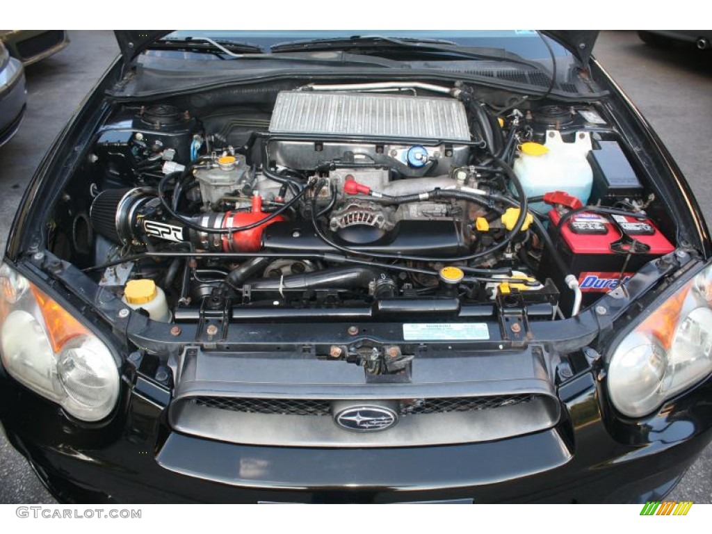 2004 Impreza WRX Sedan - Java Black Pearl / Blue Ecsaine/Black photo #32