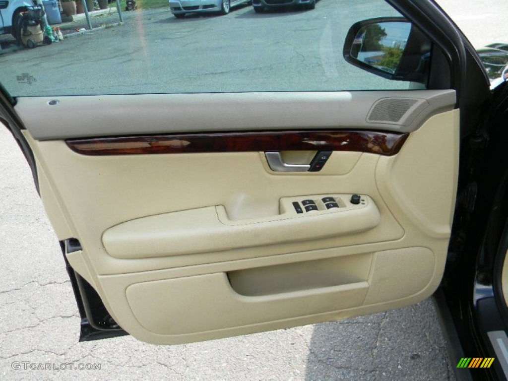 2008 Audi A4 2.0T S-Line Sedan Beige Door Panel Photo #106864161