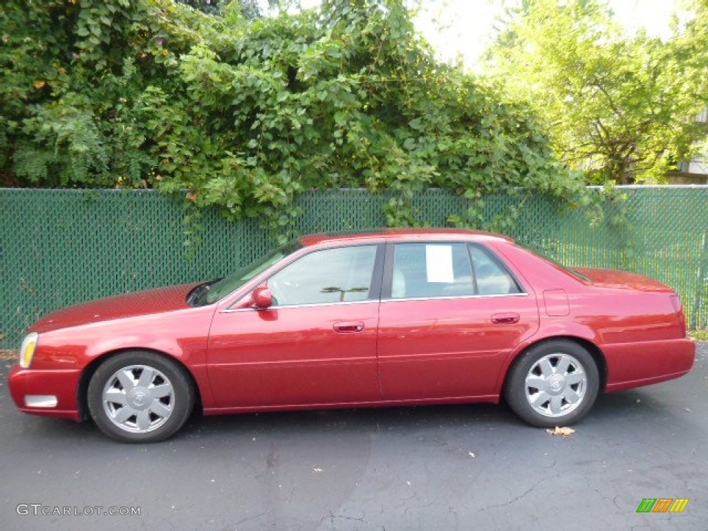 2004 DeVille DTS - Crimson Red Pearl / Cashmere photo #1