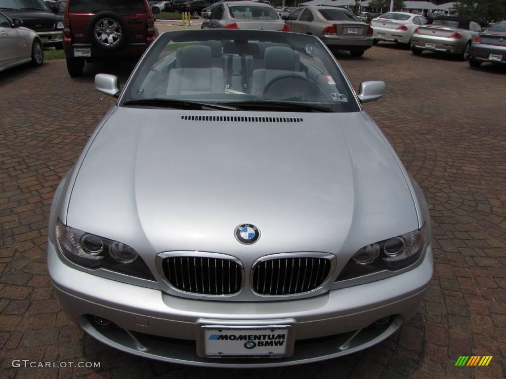 2006 3 Series 325i Convertible - Titanium Silver Metallic / Grey photo #16
