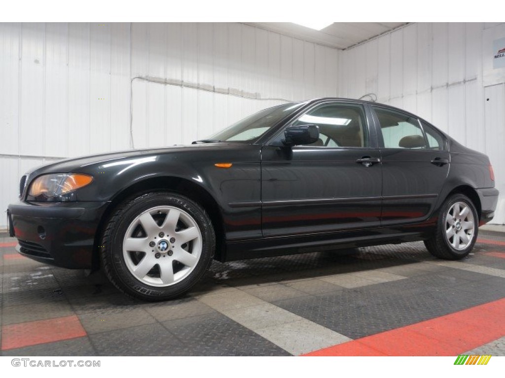 2003 3 Series 325xi Sedan - Jet Black / Natural Brown photo #2