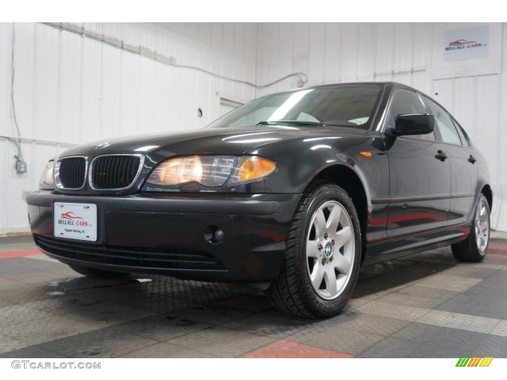 2003 3 Series 325xi Sedan - Jet Black / Natural Brown photo #3