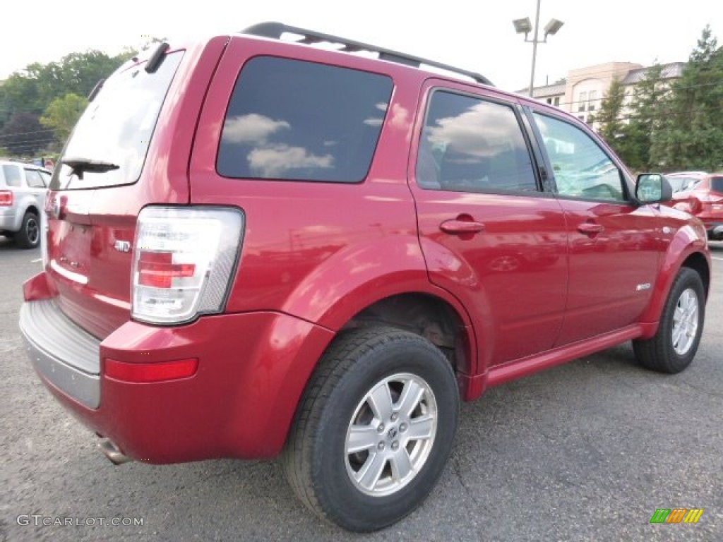 2008 Mariner I4 4WD - Vivid Red Metallic / Stone photo #2