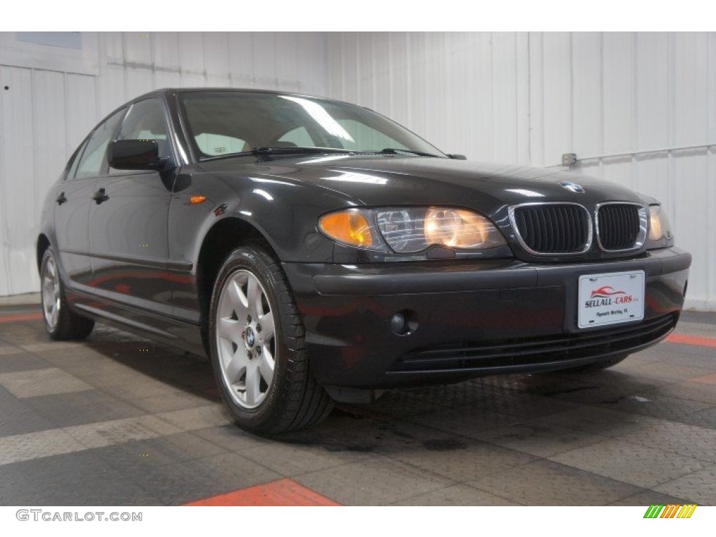2003 3 Series 325xi Sedan - Jet Black / Natural Brown photo #5