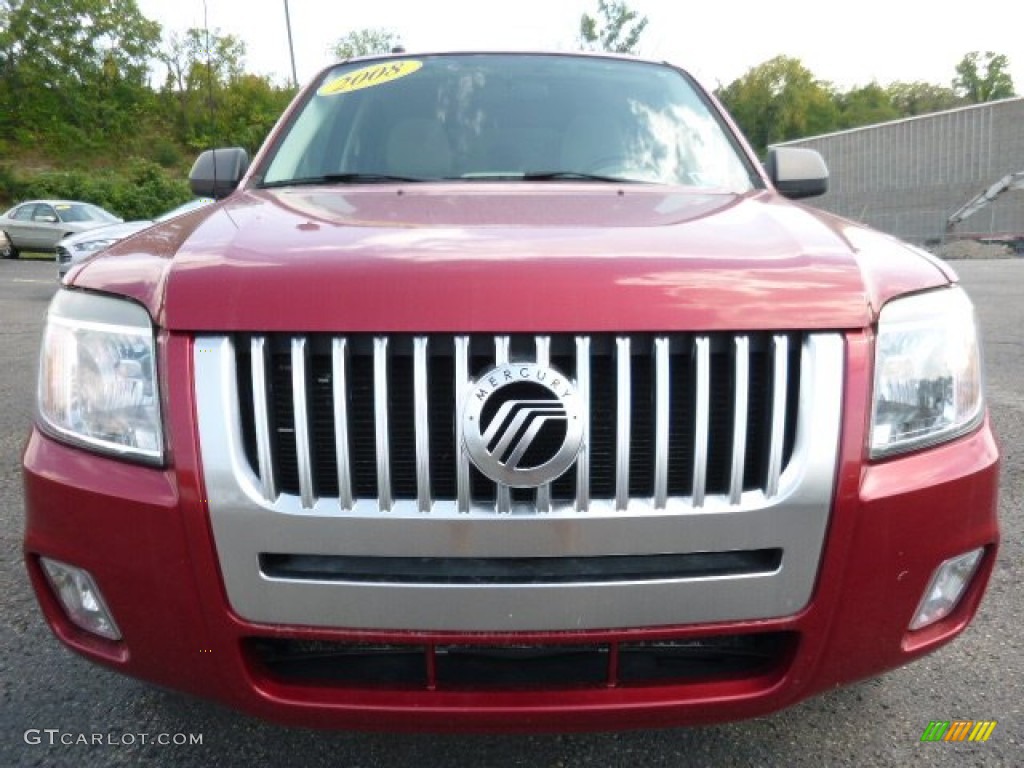 2008 Mariner I4 4WD - Vivid Red Metallic / Stone photo #5