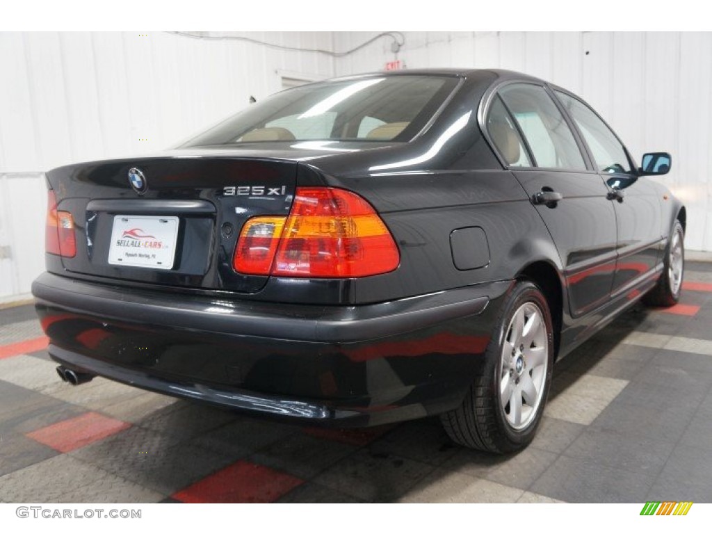 2003 3 Series 325xi Sedan - Jet Black / Natural Brown photo #8