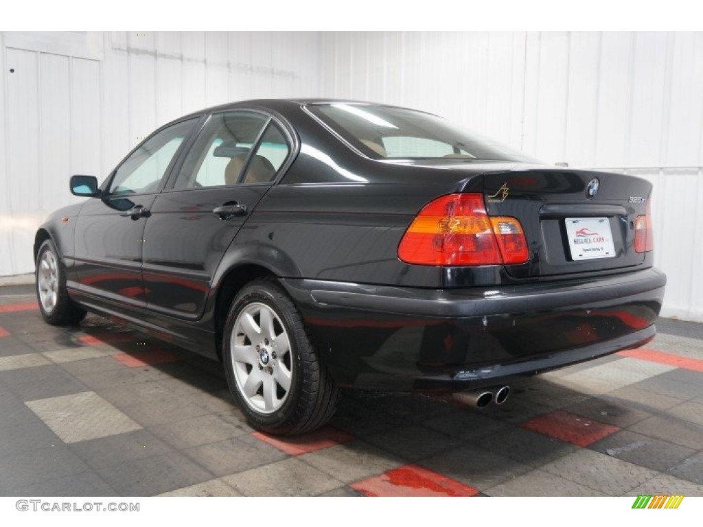 2003 3 Series 325xi Sedan - Jet Black / Natural Brown photo #10