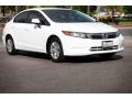 2012 Taffeta White Honda Civic LX Sedan  photo #1