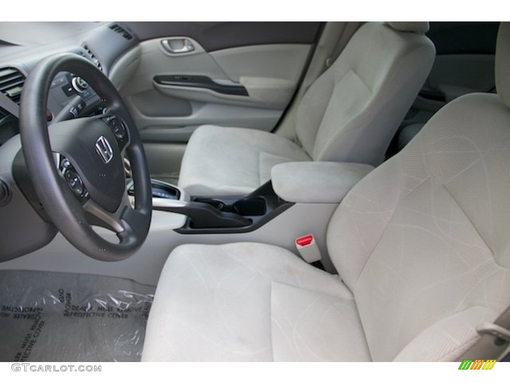 2012 Civic LX Sedan - Taffeta White / Stone photo #3