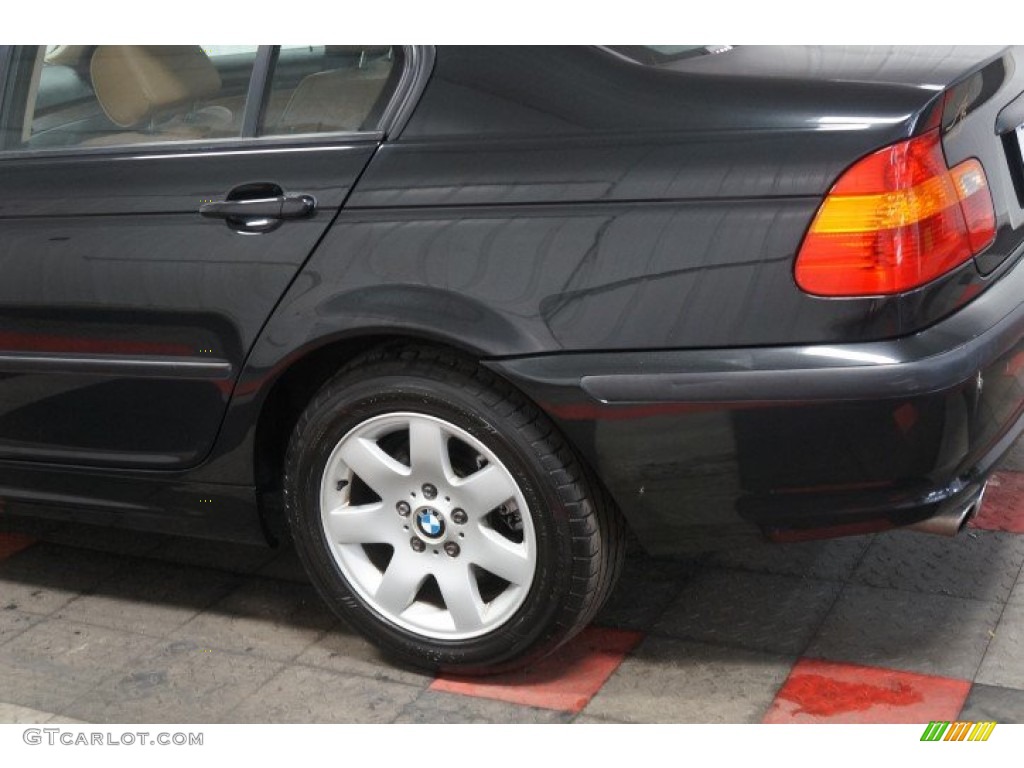 2003 3 Series 325xi Sedan - Jet Black / Natural Brown photo #54