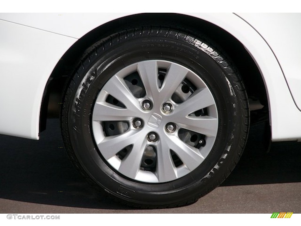 2012 Civic LX Sedan - Taffeta White / Stone photo #28