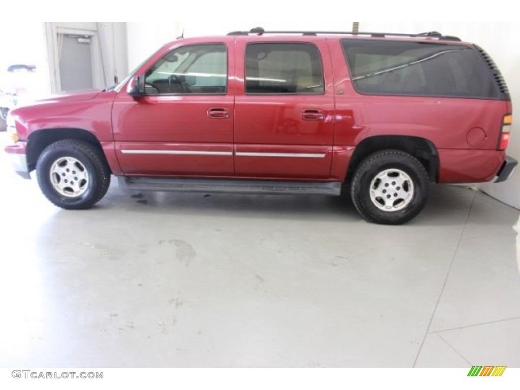 2004 Suburban 1500 LT - Sport Red Metallic / Tan/Neutral photo #6