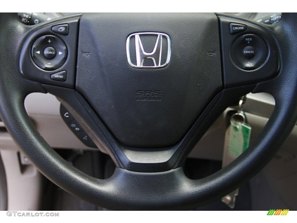 2013 Honda CR-V LX Gray Steering Wheel Photo #106871013