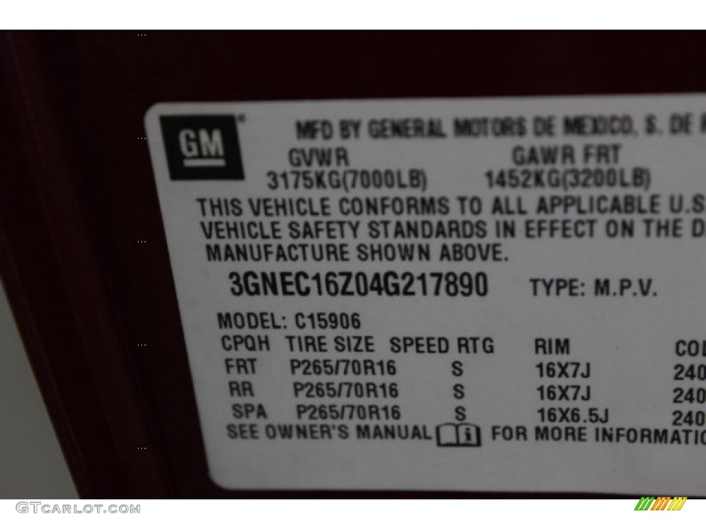 2004 Suburban 1500 LT - Sport Red Metallic / Tan/Neutral photo #49