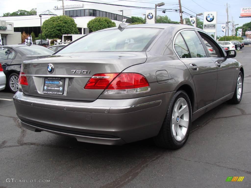 2006 7 Series 750i Sedan - Titanium Silver Metallic / Basalt Grey/Flannel Grey photo #4