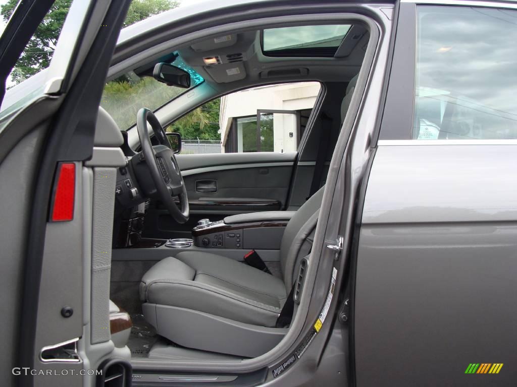 2006 7 Series 750i Sedan - Titanium Silver Metallic / Basalt Grey/Flannel Grey photo #7