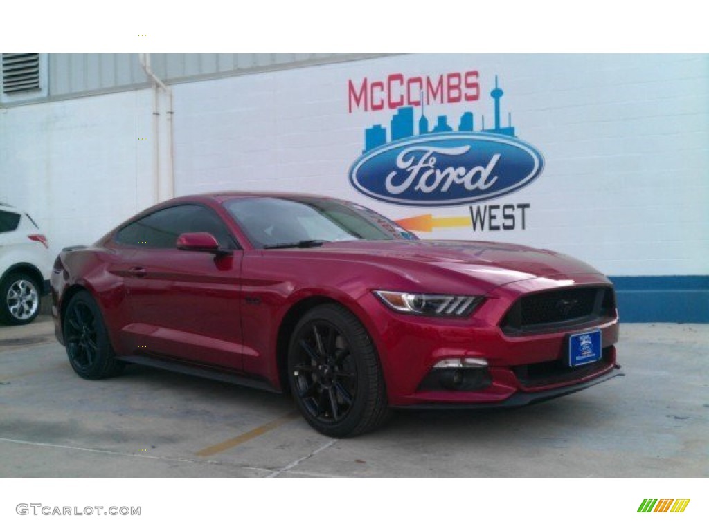2016 Mustang GT Premium Coupe - Ruby Red Metallic / Ebony photo #1