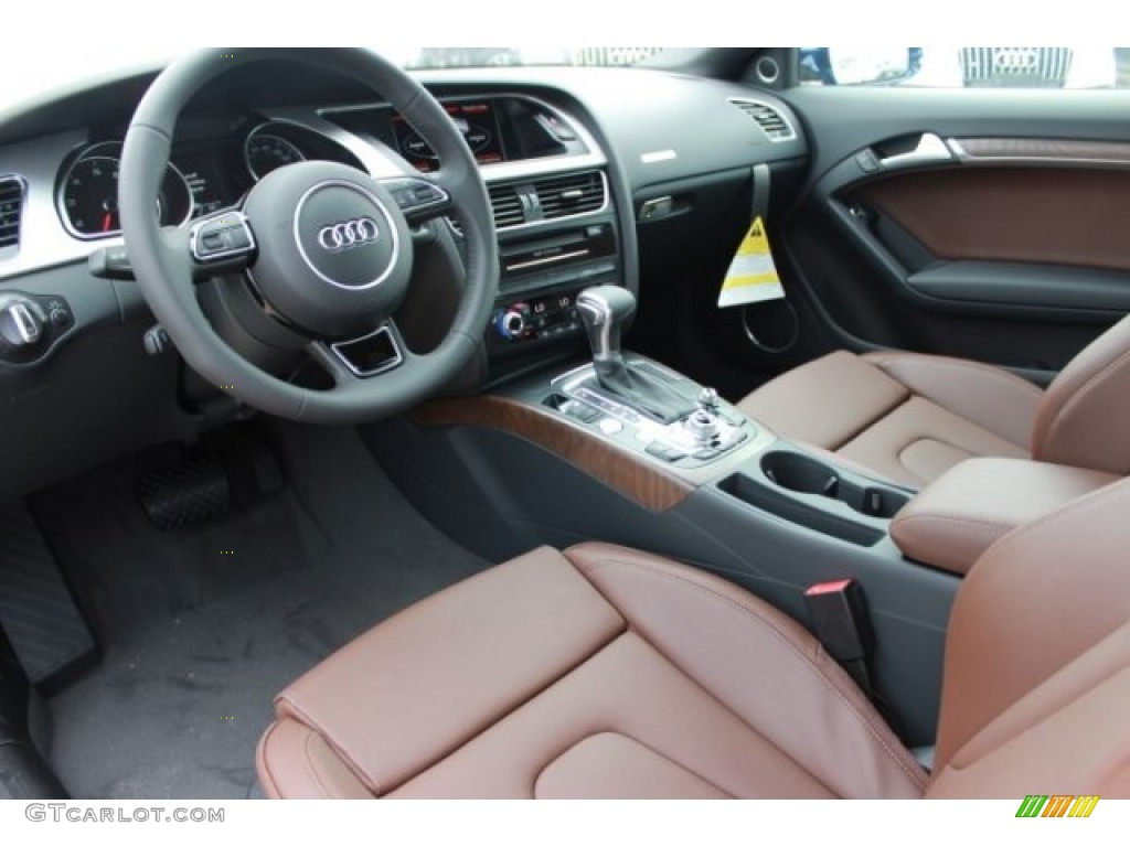 Chestnut Brown Interior 2016 Audi A5 Premium Plus quattro Coupe Photo #106880076