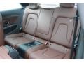 2016 Audi A5 Chestnut Brown Interior Rear Seat Photo