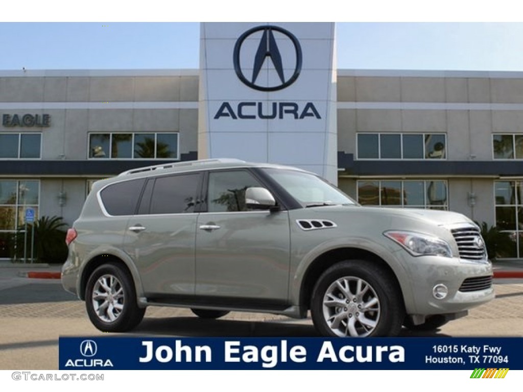 2012 QX 56 4WD - Mountain Sage / Wheat photo #1